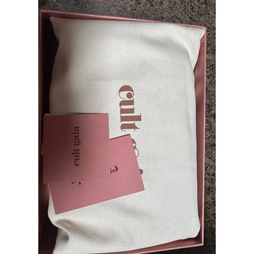 Stunning Cult Gaia Reina Clutch Handbag - NWT Brushed Brass - Picture 10 of 15